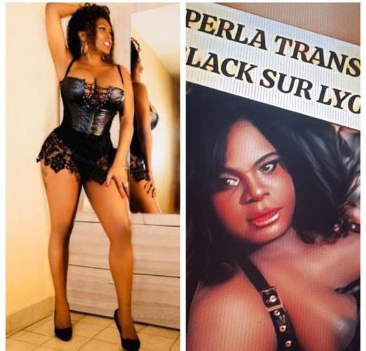 24h dispo duo trans black  active domination godes fête popers 21cm clitoris 0776111046 - Escort Lyon